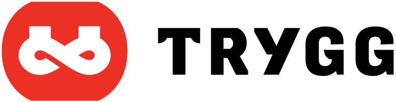 Trygg Logo H RGB White Symbol