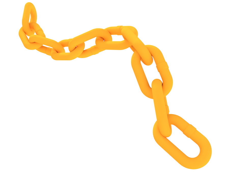 pic_Alloy midlink chain G80__ML Kjetting Gul