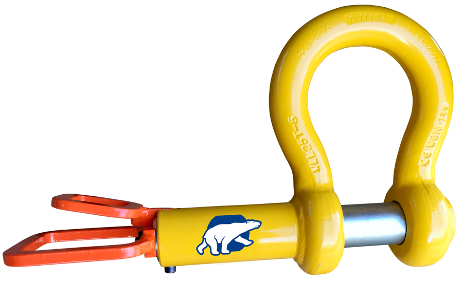 pic_Fram ROV shackle type Twist lock__TWIST Lock Shackle.Yellow 2