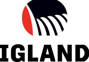 Igland Logo V White Symbol RGB