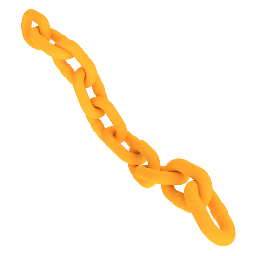 pic_Alloy short link chain G80__KL Kjetting Gul