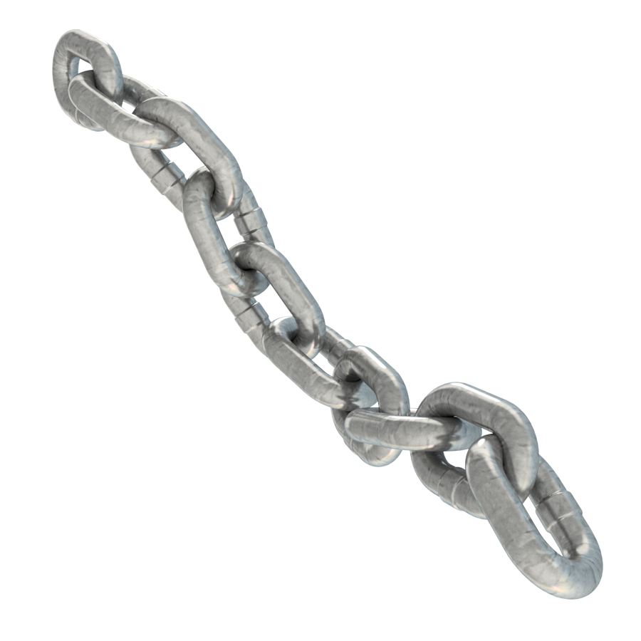 pic_Short link uncertified chain G40 galvanized__KL Kjetting Varmgalv