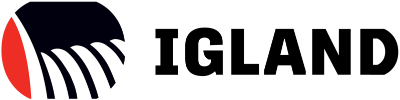 Igland Logo H RGB White Symbol